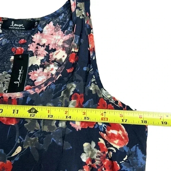 LOUVE blouse SMALL,boho,cottage core,Peplum,scoop neck,loose fit,🇨🇦,sleeveless - Picture 9 of 15